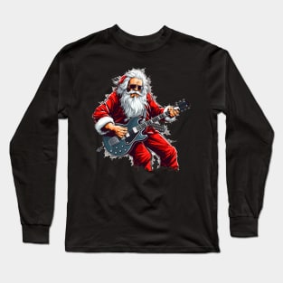 Guitar Santa Long Sleeve T-Shirt